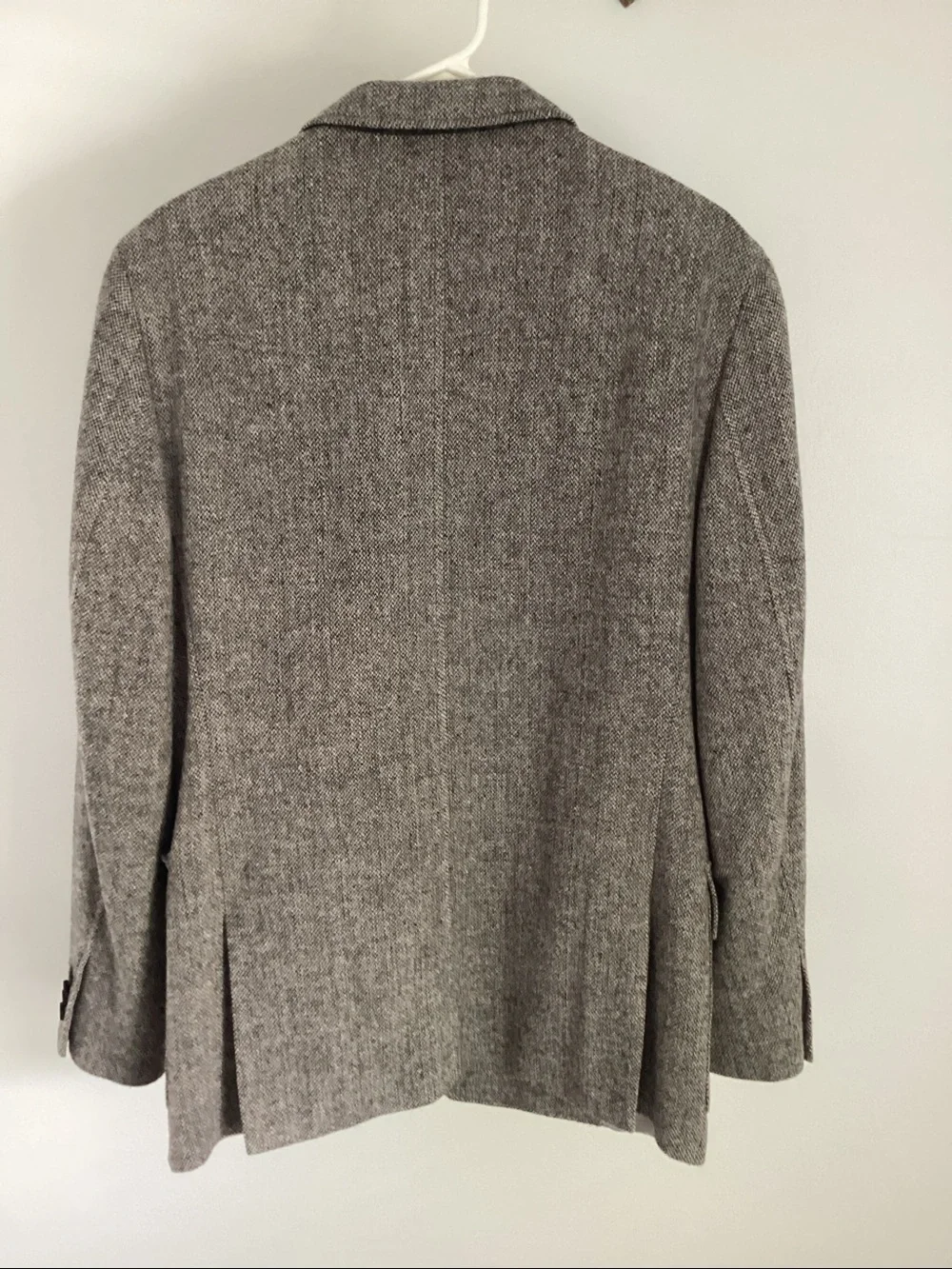 Banana Republic Men's Gray Herringbone Wool-Blend Blazer